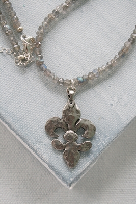 The Fleur de Lis Necklace Sterling Silver