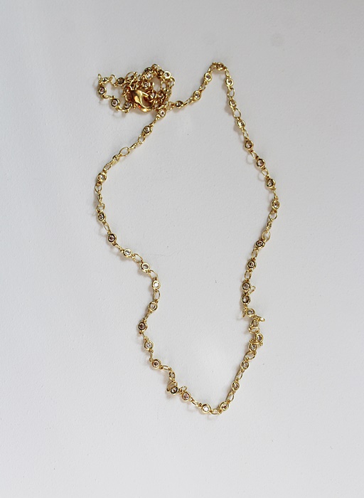 Gold or Silver CZ Simple Necklace - The Nola Necklace