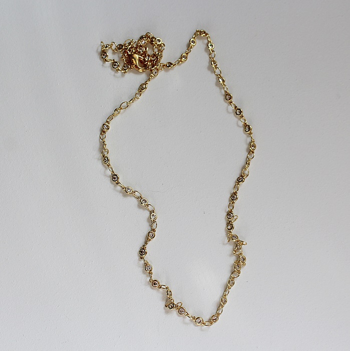 Gold or Silver CZ Simple Necklace - The Nola Necklace
