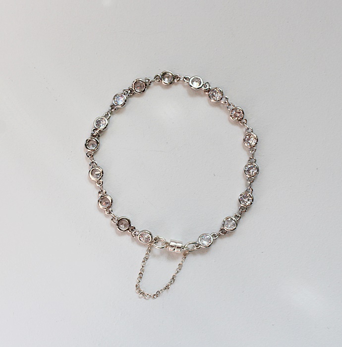 CZ and Sterling Bracelet - The Zenia Bracelet