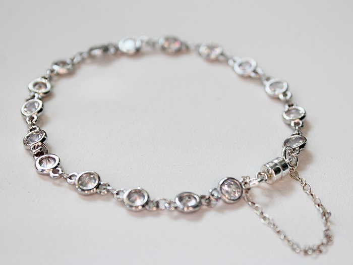 CZ and Sterling Bracelet - The Zenia Bracelet