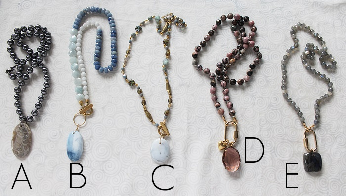 Gemstone Pendant Necklaces #3