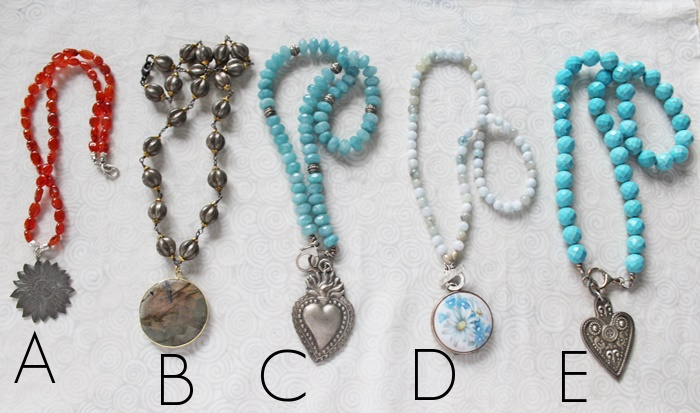 Gemstone Pendant Necklaces #5