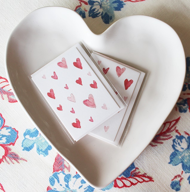 Hearts Mini Notecard