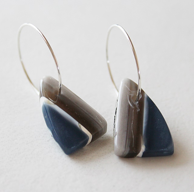 Blue Opal Stone Earrings - The Erika Earrings