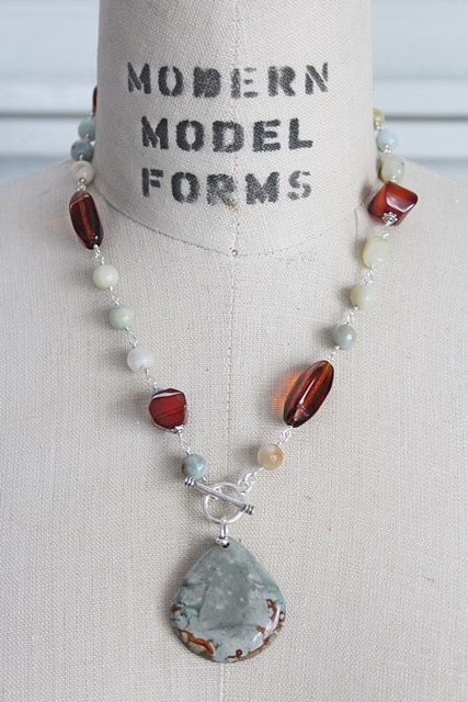 OOAK - Mixed Gem and Agate Necklace - The Larissa Necklace