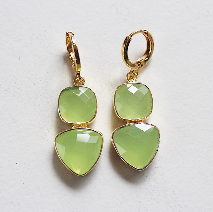 Trillion Drop Earrings (Choose your Stone) - The Catalina Drop Earrings