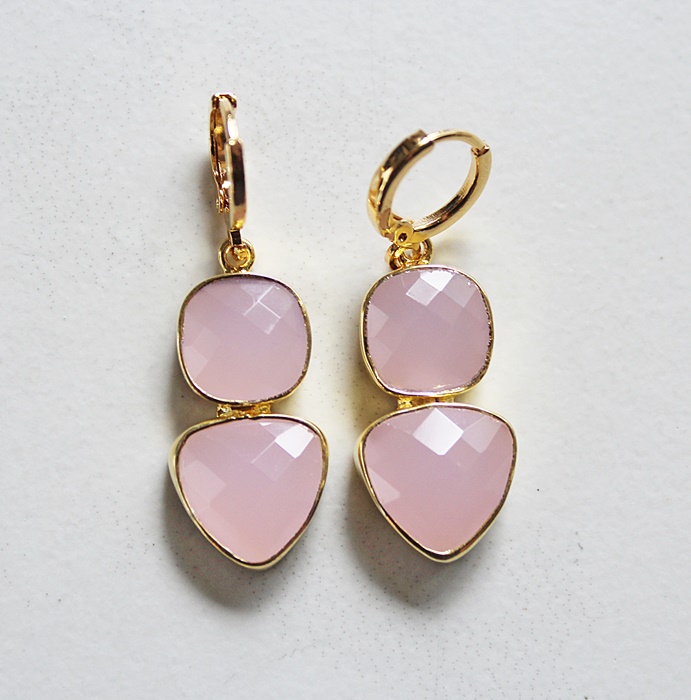 Trillion Drop Earrings (Choose your Stone) - The Catalina Drop Earrings