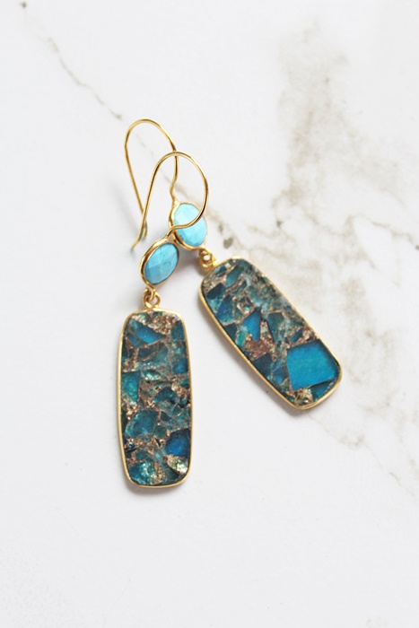 Sky Blue Mohave and Turquoise Earrings - The Mohave Earrings