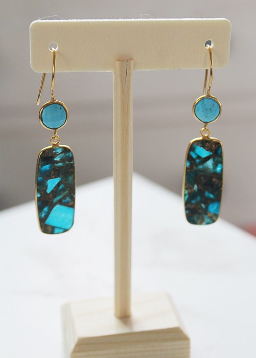 Sky Blue Mohave and Turquoise Earrings - The Mohave Earrings