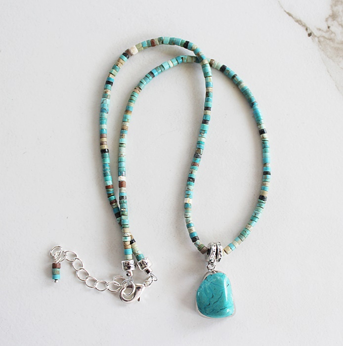 Turquoise Nugget Necklace - The Sedona Necklace