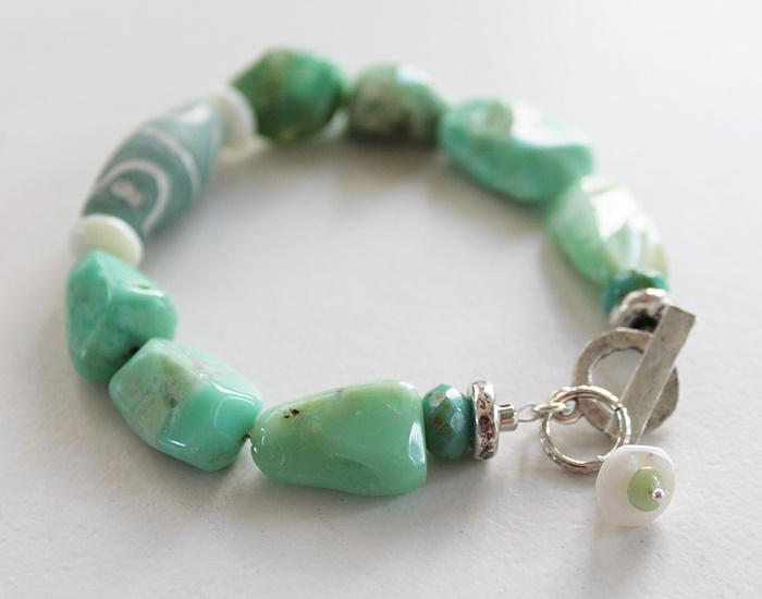 Chrysoprace Chunky Bracelet - The Seafoam Bracelet
