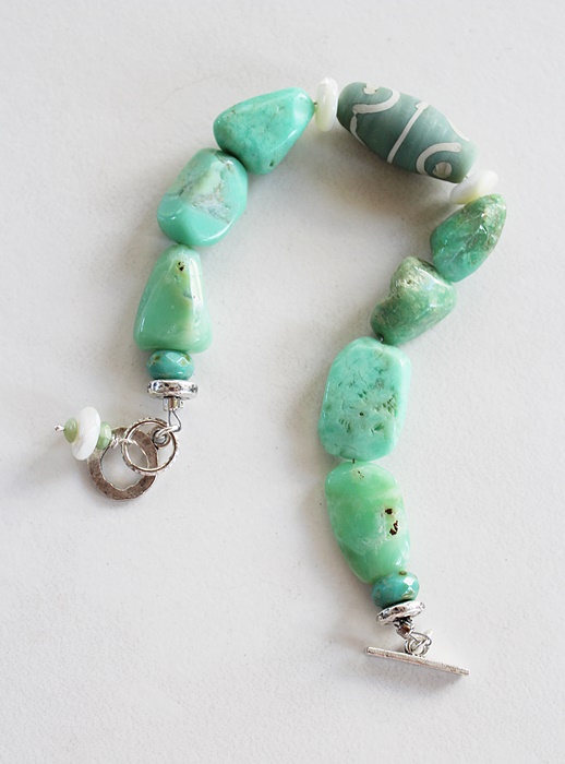 Chrysoprace Chunky Bracelet - The Seafoam Bracelet