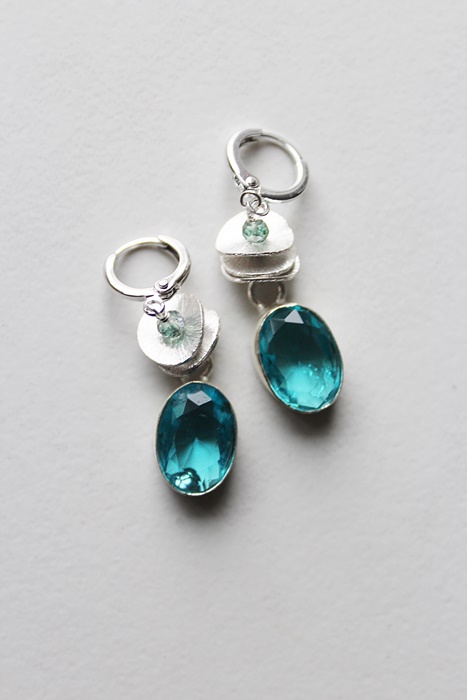 Blue Topaz Drop Earrings - The November Earrings