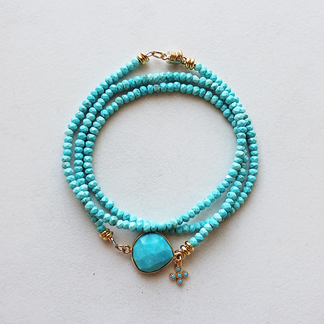 Turquoise Wrap Bracelet - The Lana Bracelet