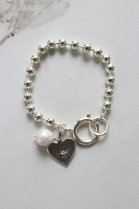 Ball Chain Simple Bracelet - The Simple Heart Bracelet