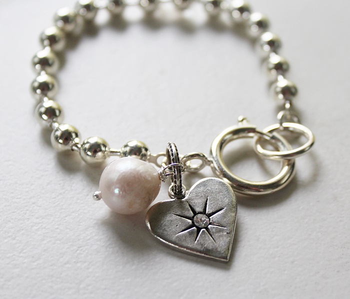 Ball Chain Simple Bracelet - The Simple Heart Bracelet