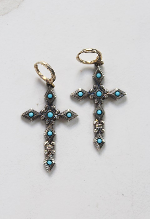 Vintage Cross Earrings or Necklace - The Praise Earrings