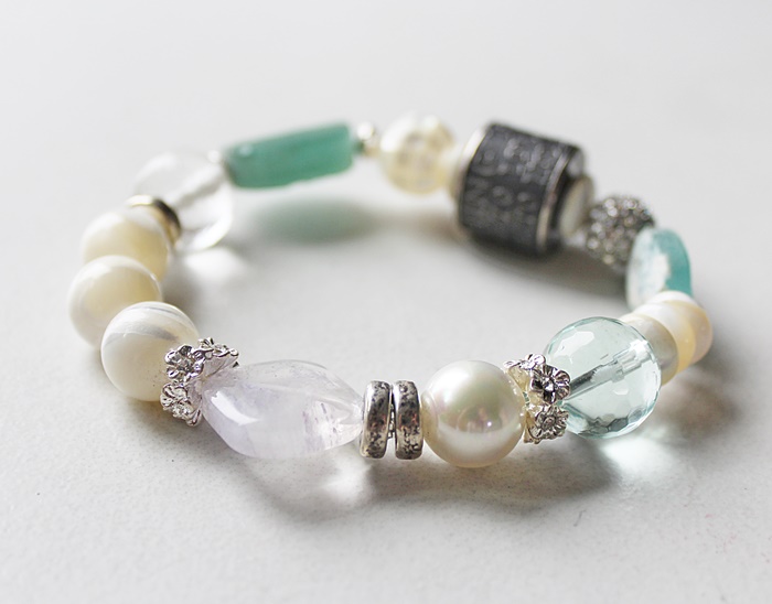 OOAK Glass, Pearl, Ancient Roman Glass and Sterling Barrel Bead - To Do, Love and  Hope Bracelet