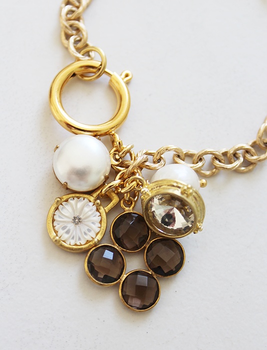 Gold Plate Charm Bracelet - The Lindy Bracelet