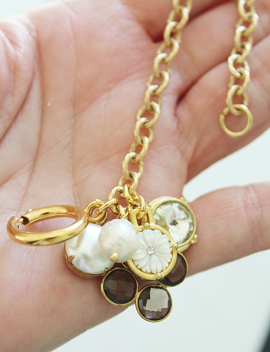 Gold Plate Charm Bracelet - The Lindy Bracelet