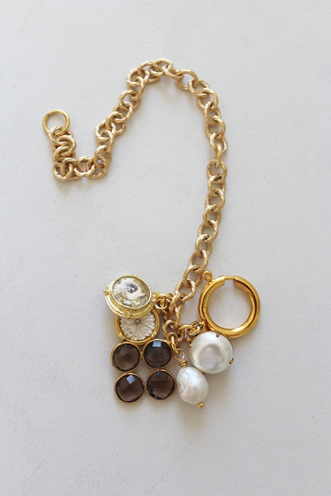 Gold Plate Charm Bracelet - The Lindy Bracelet