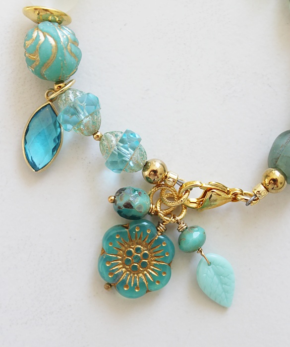 Mixed Czech Glass Beaded Bracelet - The Coast Bracelet