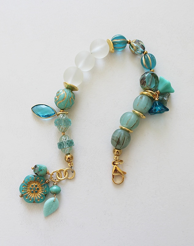 Mixed Czech Glass Beaded Bracelet - The Coast Bracelet