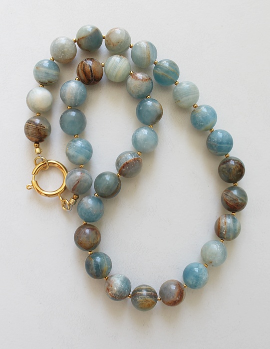 Statement Necklace - Choose your Stone - Labradorite, Carnelian, Blue Opal, Mookaite, Green Jade, or Rhodonite