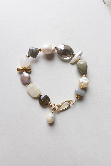 Mixed Gem and Glass Bracelet - The Valerie Bracelet
