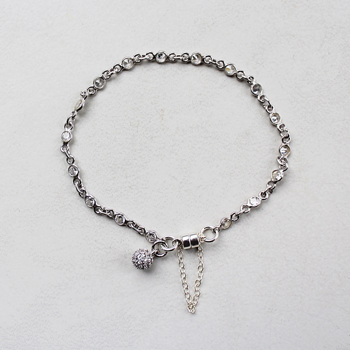 Sterling Silver CZ Bracelet - The Katherine Bracelet