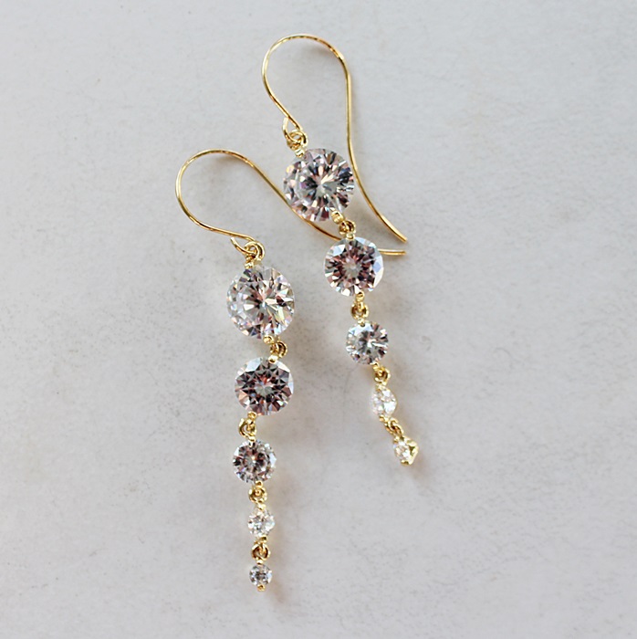 Waterfall CZ Earrings - The Jillian Earrings