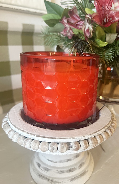 SCARLET hand poured wax candle