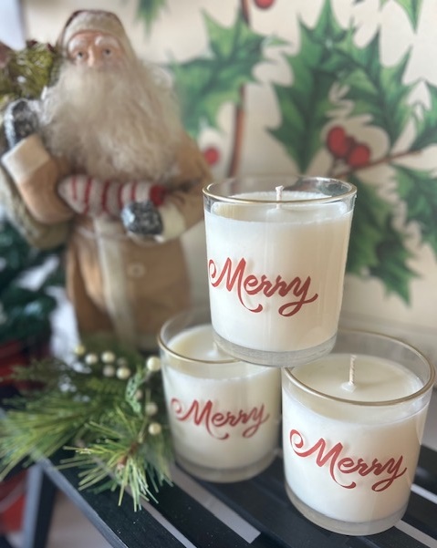 MERRY Hand Poured Soy Wax Candle