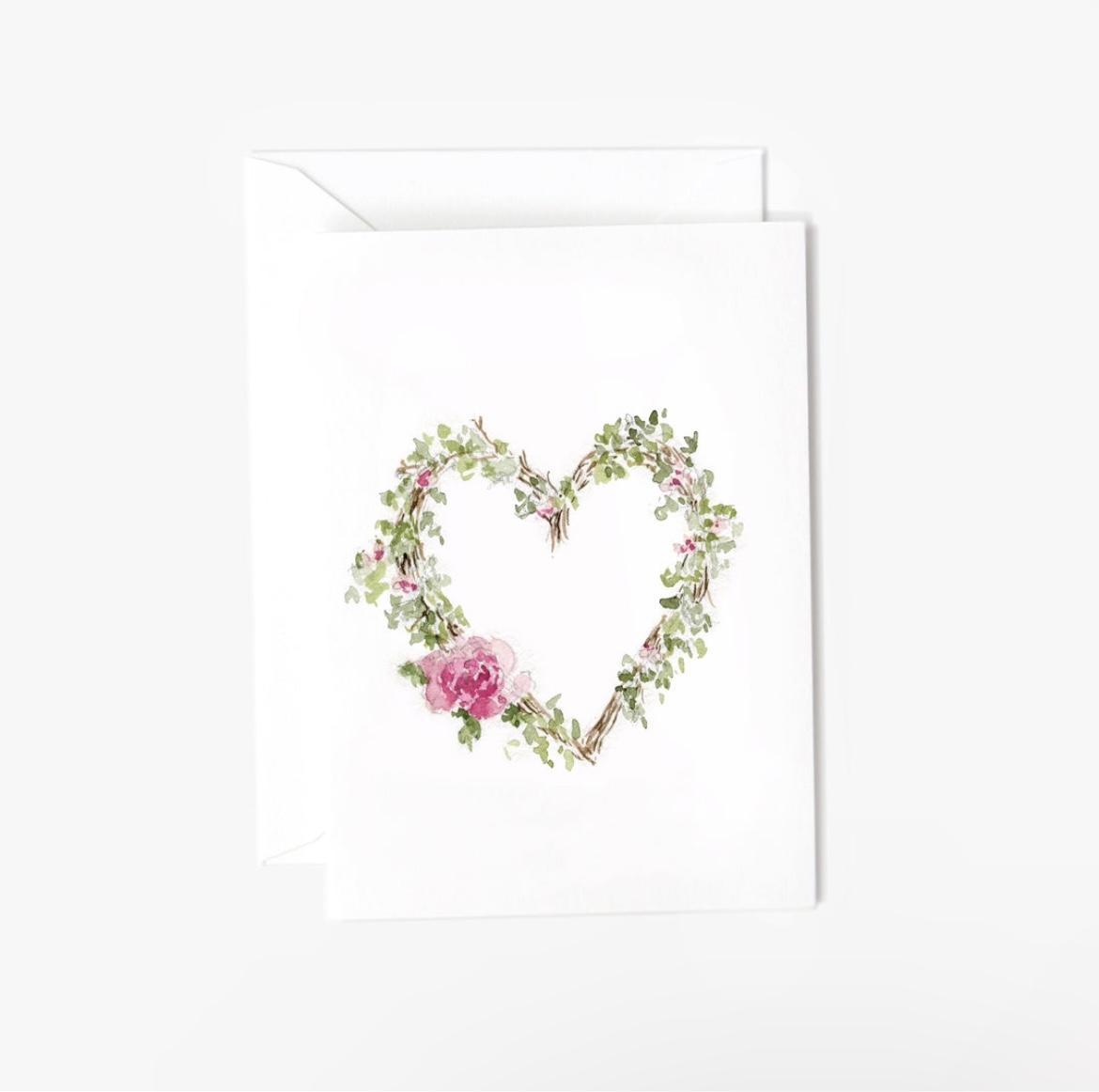 Heart Wreath Mini Notecard