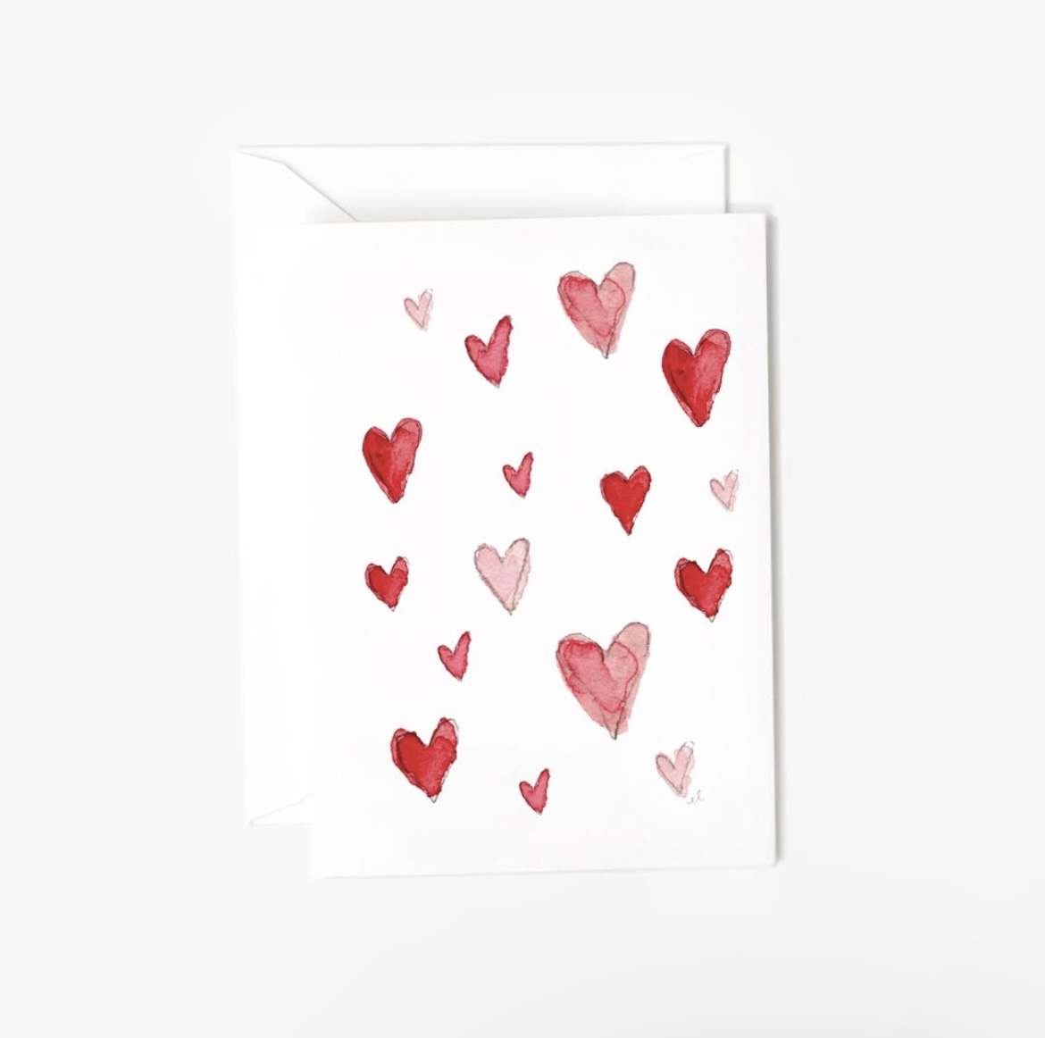 Hearts Mini Notecard