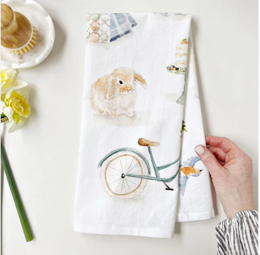 Emily Lex Springtime Dish Towel