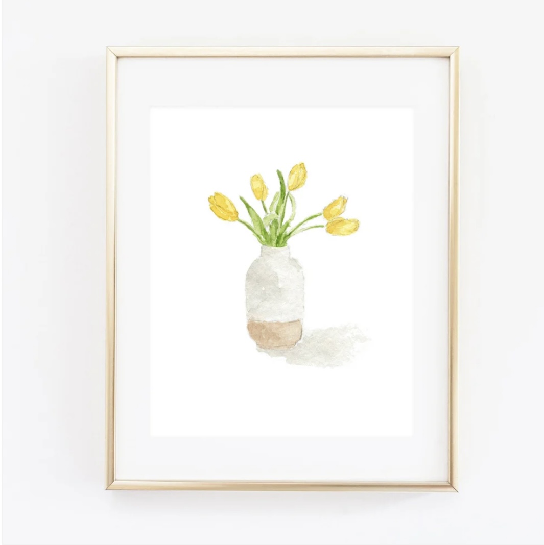 Yellow Tulips Art Print