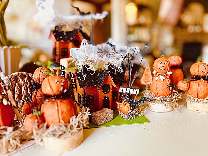 Putz Style Spooky Halloween House