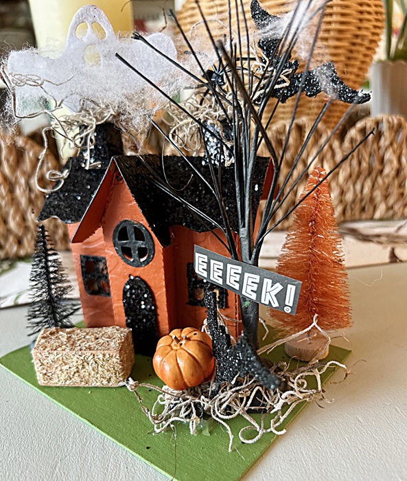 Putz Style Spooky Halloween House