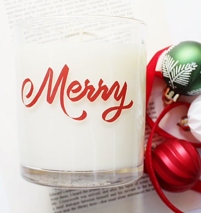 MERRY Hand Poured Soy Wax Candle