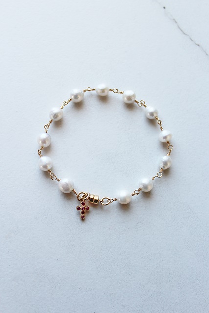 Fresh Water Pearl and 14kt Gold Bracelet - The Grace Bracelet