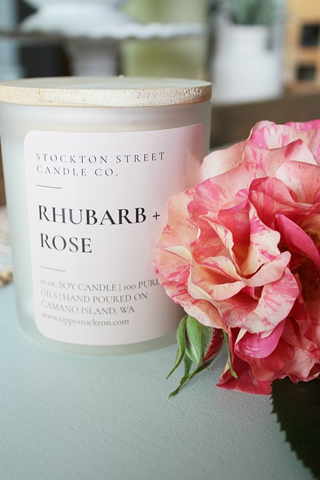 JUNE Candle of the Month - Rhubarb + Rose