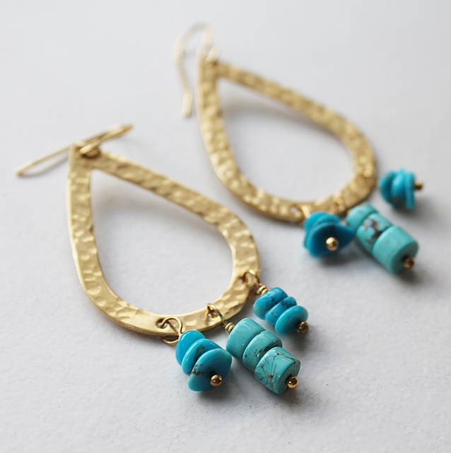 Turquoise Chandelier Earrings - The Tucson Earrings