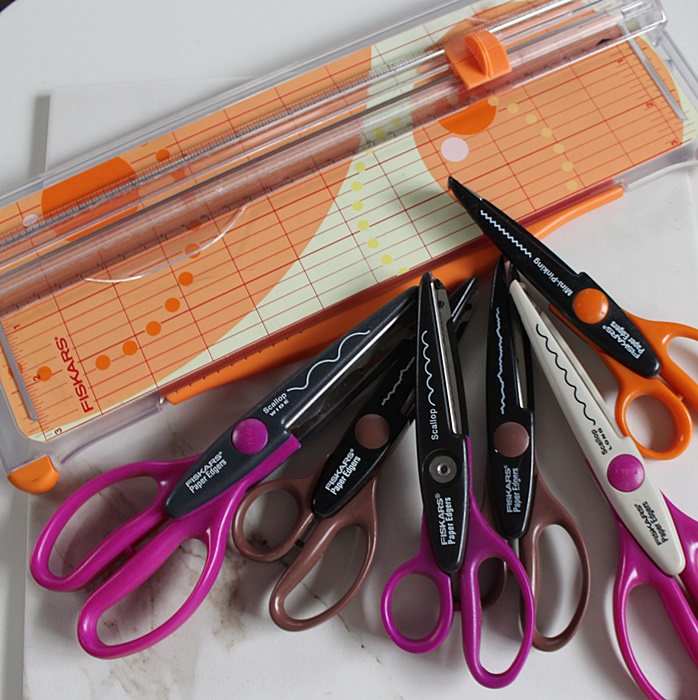 Paper Cutter and an Assortment of Decorative Scissors