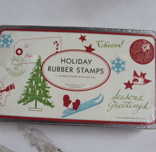 Large Alphabet, Assortment of Rubber Stamps, Christmas Rubber Stamp Box, & Clear Christmas Rubber Stamps