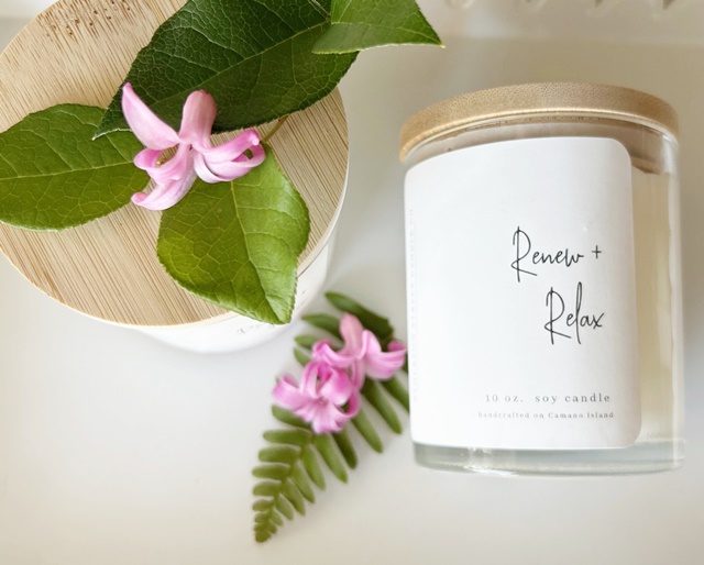 The RENEW + RELAX Soy Candle