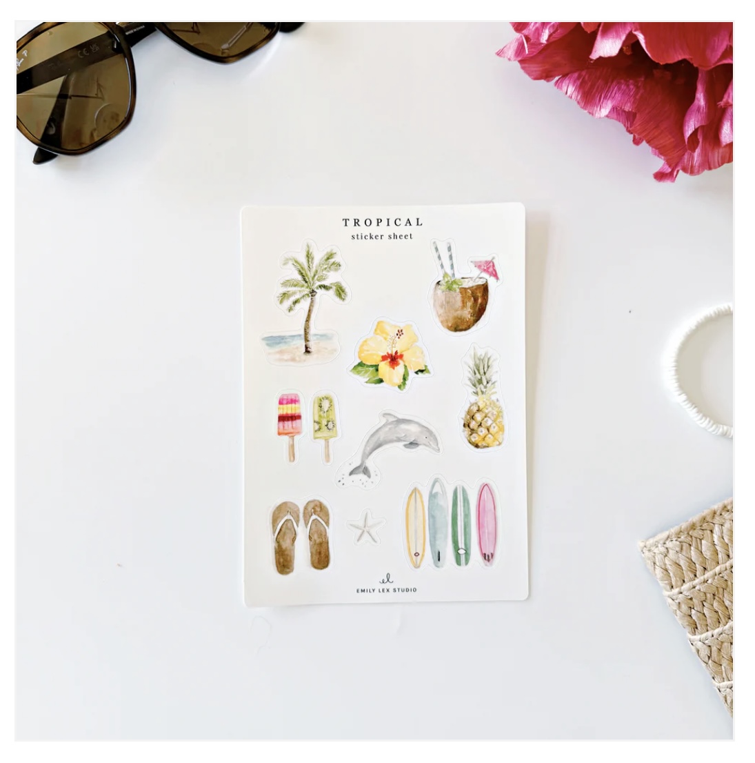Tropical Sticker Sheets