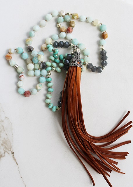 boho tassel necklace