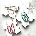 Twisted Czech Glass Hoops (Assorted Colors) - The Chelsea Earrings